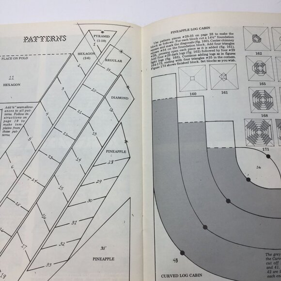 Log Cabin Quilts Bonnie Leman Judy Martin Pattern Instructions Designs Paperback - Picture 8 of 11